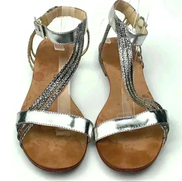 Johnny wujek sandals 39 patent leather gladiator - Picture 2 of 14